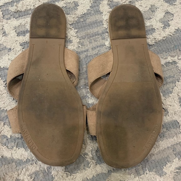Old Navy Cross Strapped Tan Sandals Size 8 - Picture 3 of 3